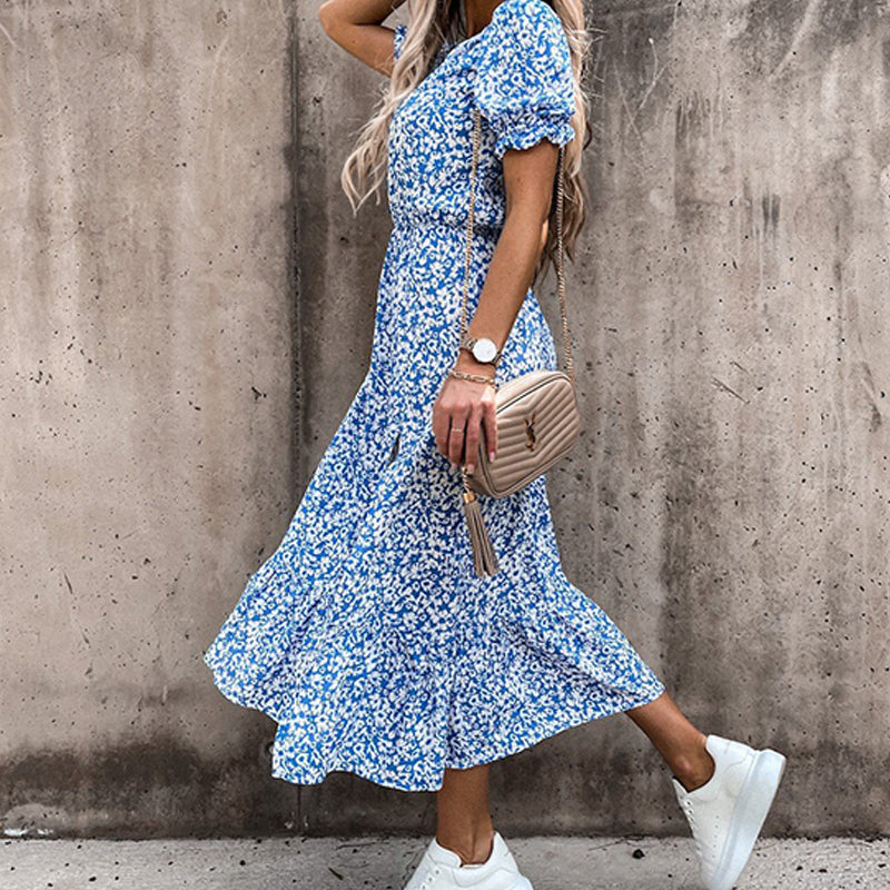HANNAH – Floral Midi Summer Dress
