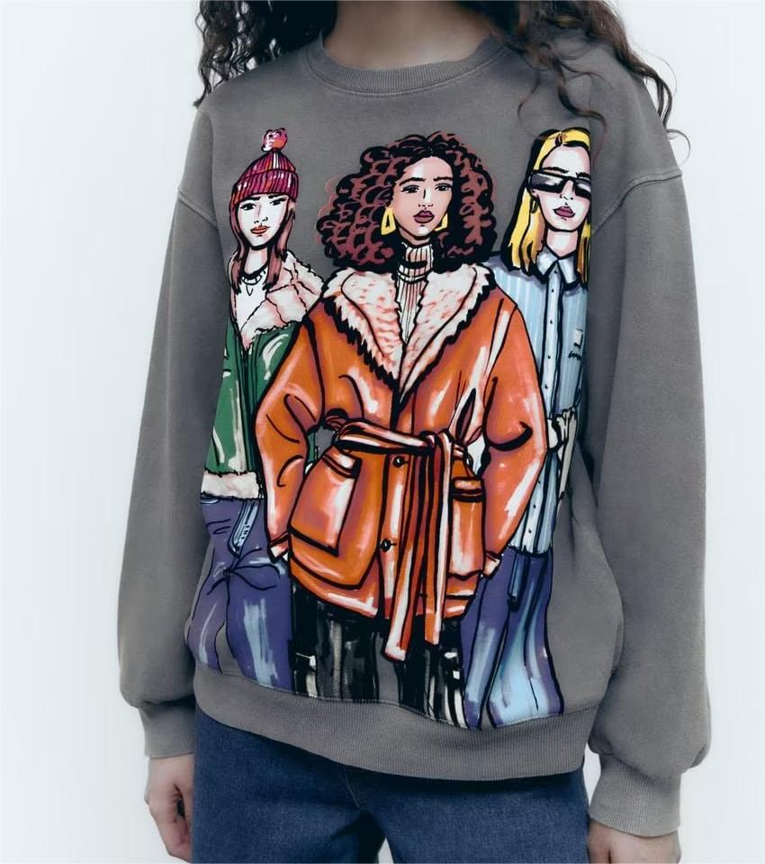 REDNI - Artistic Crewneck Lounge Sweatshirt