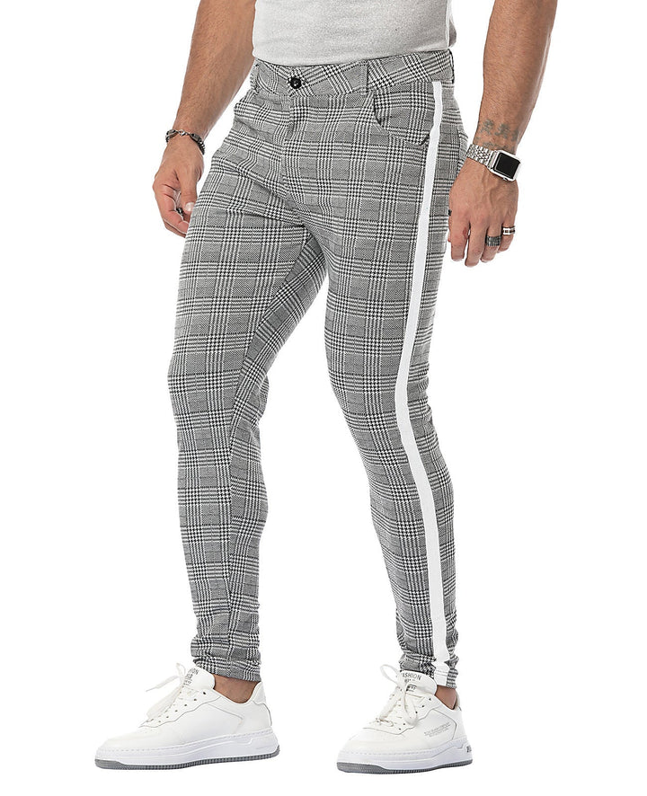 RILEY – Men’s Skinny Fit Check Chinos