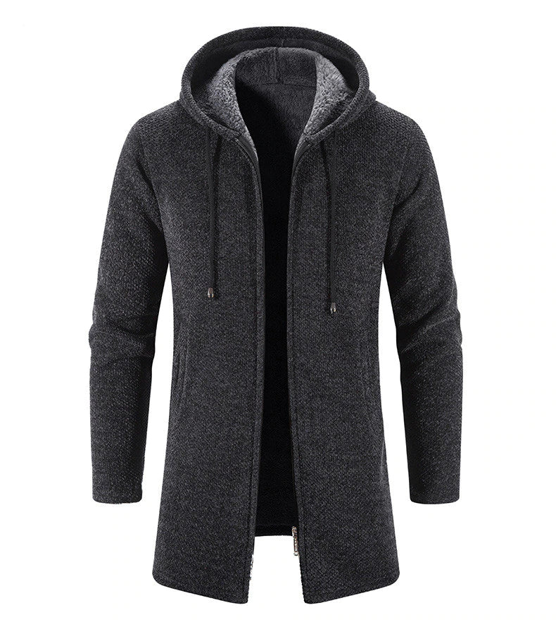 PERCIVAL - Men’s Longline Hooded Knit Cardigan