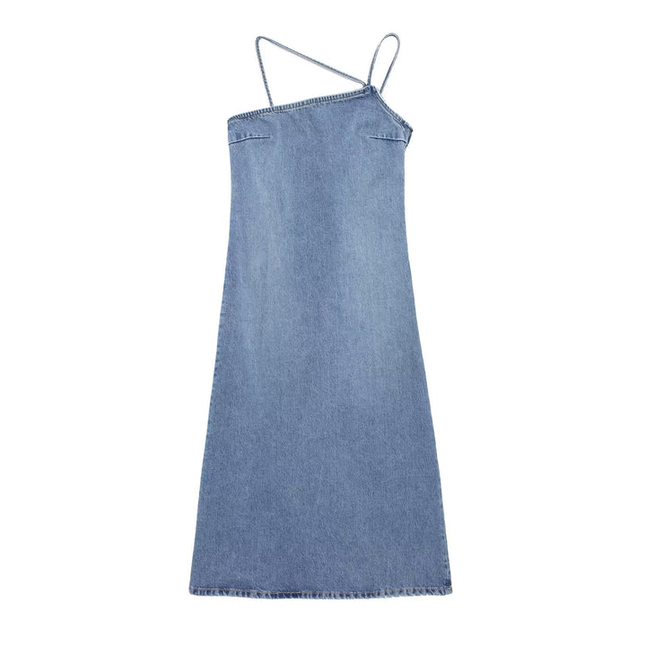 RIYA - Asymmetrical Denim Dress