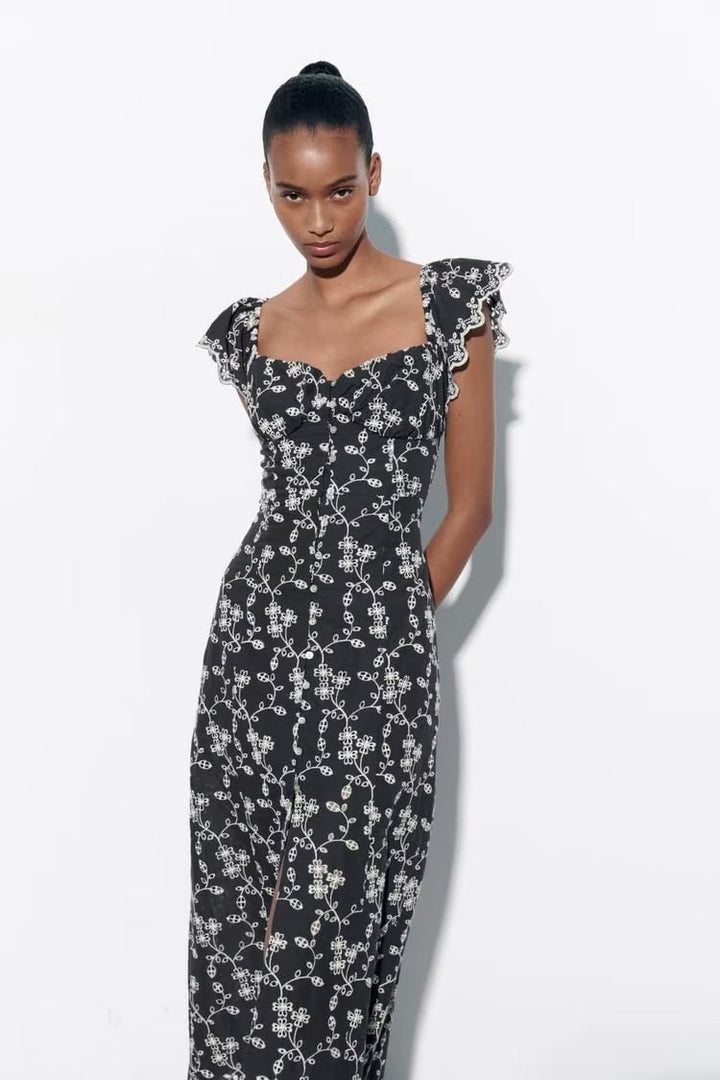 RHYLE – Floral Print Midi Dress