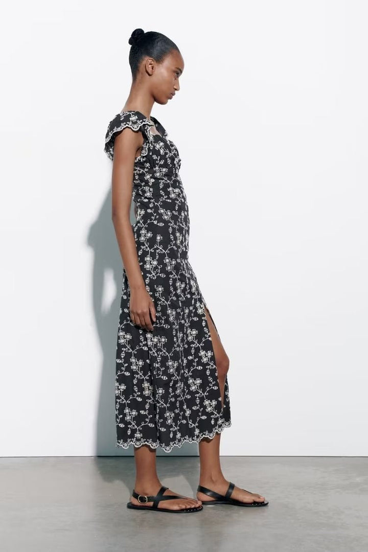 RHYLE – Floral Print Midi Dress