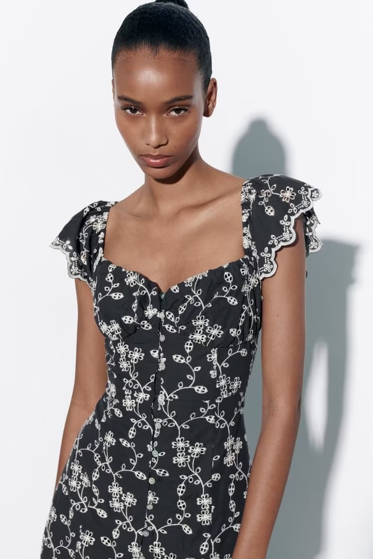 RHYLE – Floral Print Midi Dress