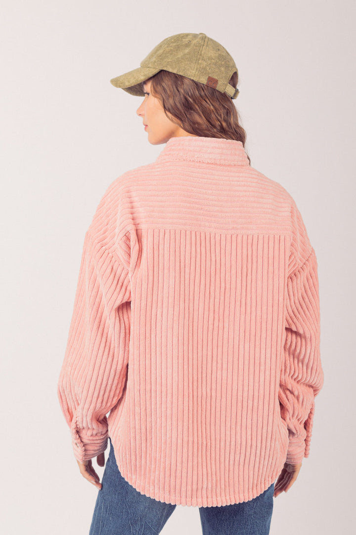 JUNE – Women's Corduroy Button-Up Jacket