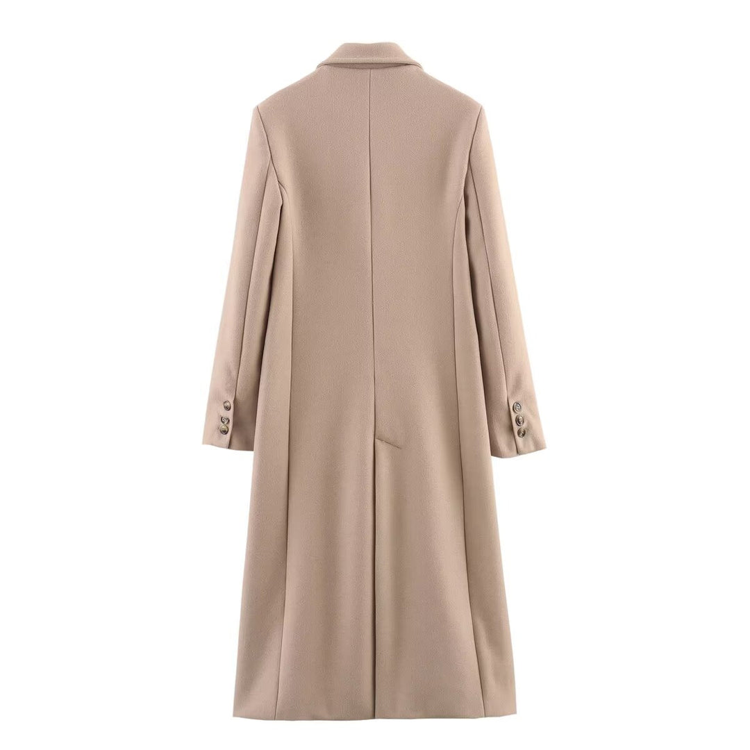 MARCIA - Women's Longline Wool-Blend Coat
