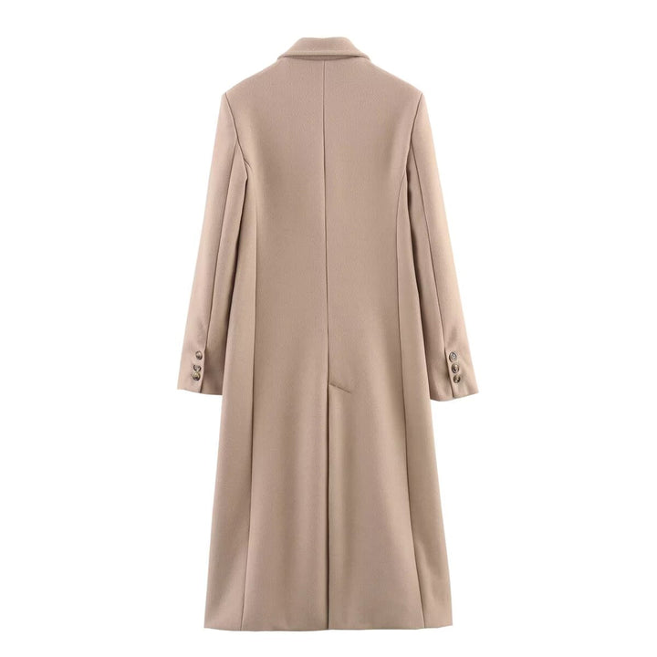 MARCIA - Women's Longline Wool-Blend Coat