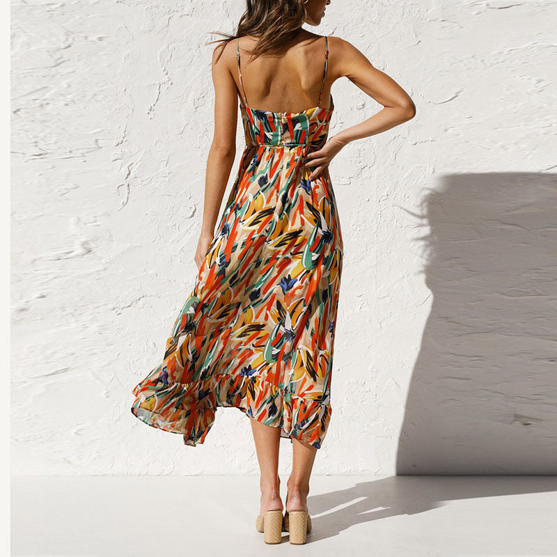 MYLEE – Boho Printed Midi Dress