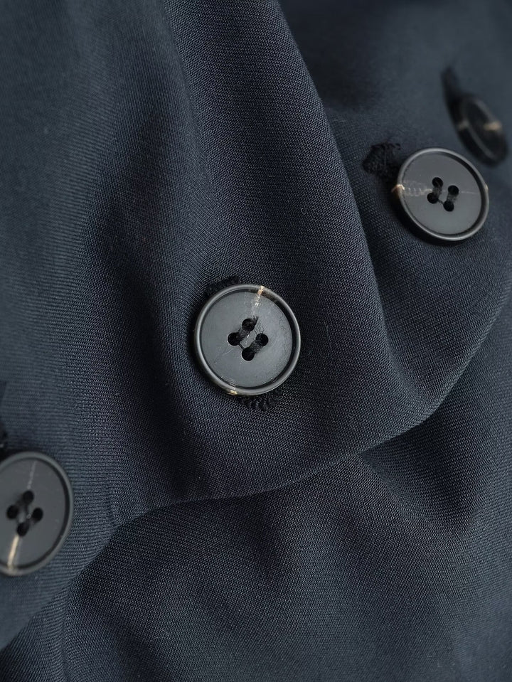 SIAN - Women’s Tailored Black Button-Up Vest