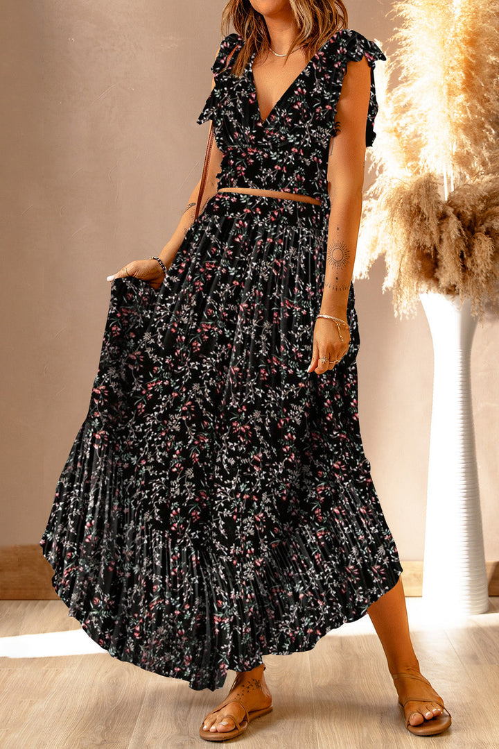 FREYA – Boho Maxi Dress with Front Slit