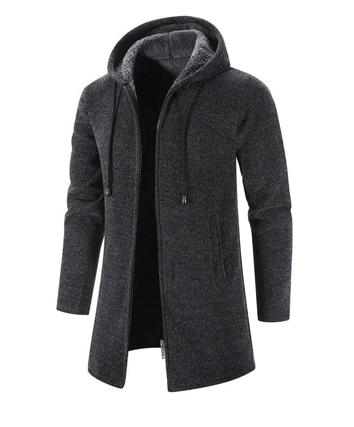 PERCIVAL - Men’s Longline Hooded Knit Cardigan