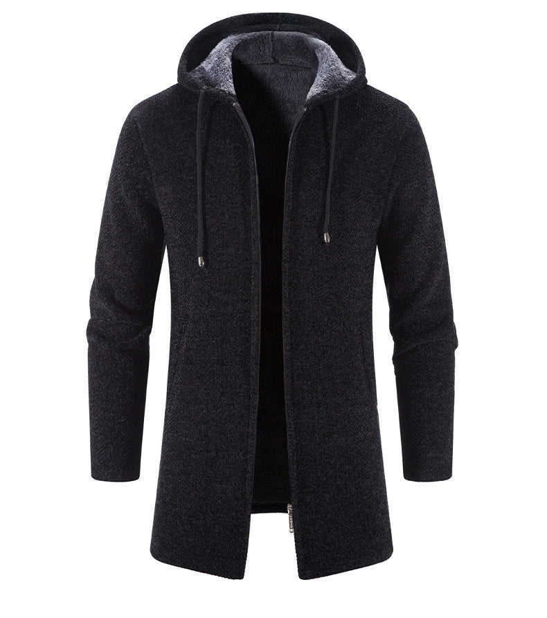 PERCIVAL - Men’s Longline Hooded Knit Cardigan