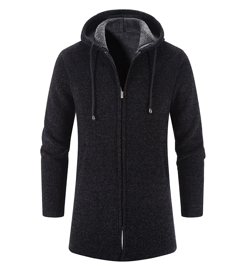 PERCIVAL - Men’s Longline Hooded Knit Cardigan