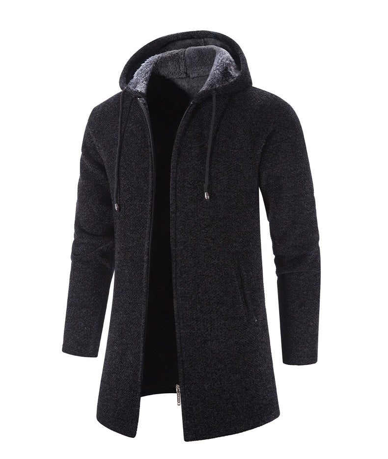 PERCIVAL - Men’s Longline Hooded Knit Cardigan