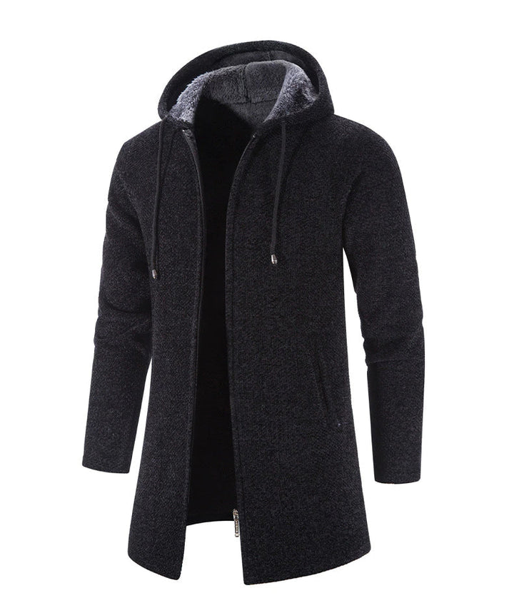 PERCIVAL - Men’s Longline Hooded Knit Cardigan