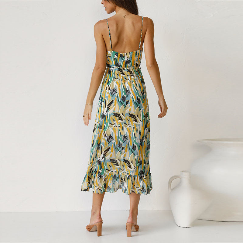 MYLEE – Boho Printed Midi Dress