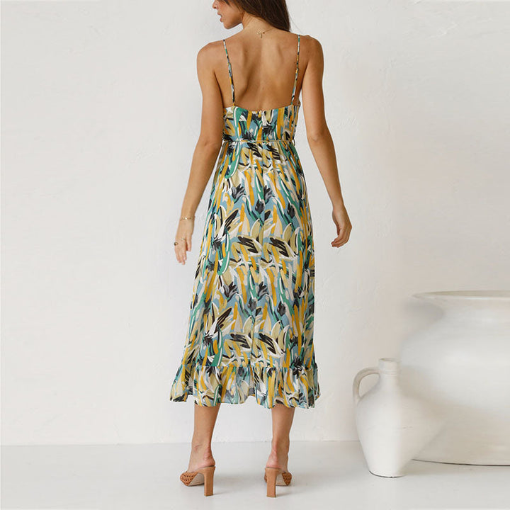 MYLEE – Boho Printed Midi Dress