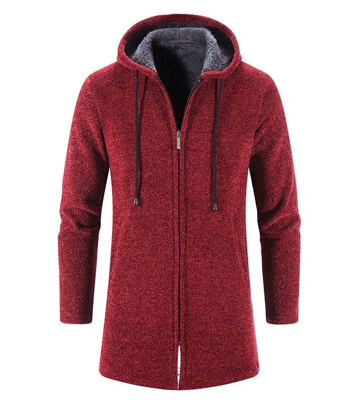 PERCIVAL - Men’s Longline Hooded Knit Cardigan