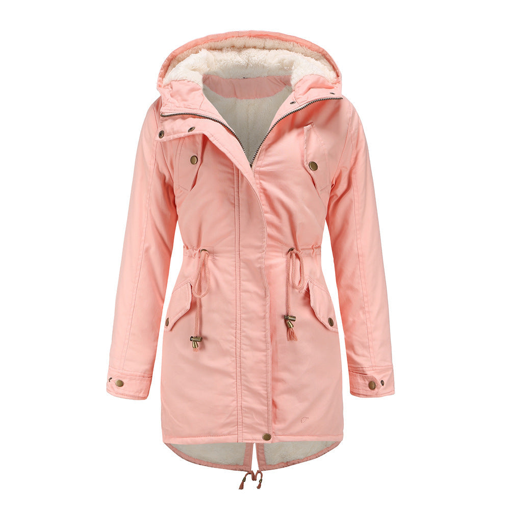 LILAH - Women's Hooded Jacket with Drawstring Waist
