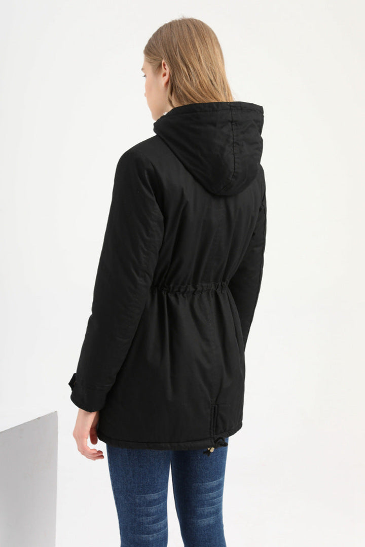 LILAH - Women's Hooded Jacket with Drawstring Waist