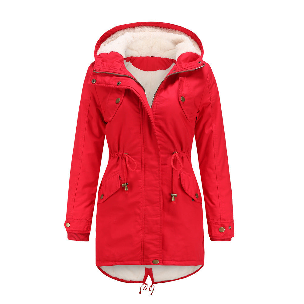 LILAH - Women's Hooded Jacket with Drawstring Waist