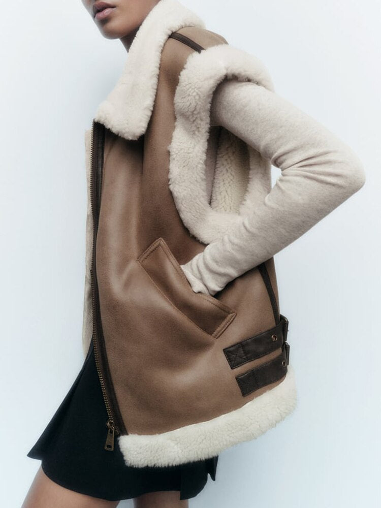 MAEVE – Women’s Teddy-Lined Combi Waistcoat