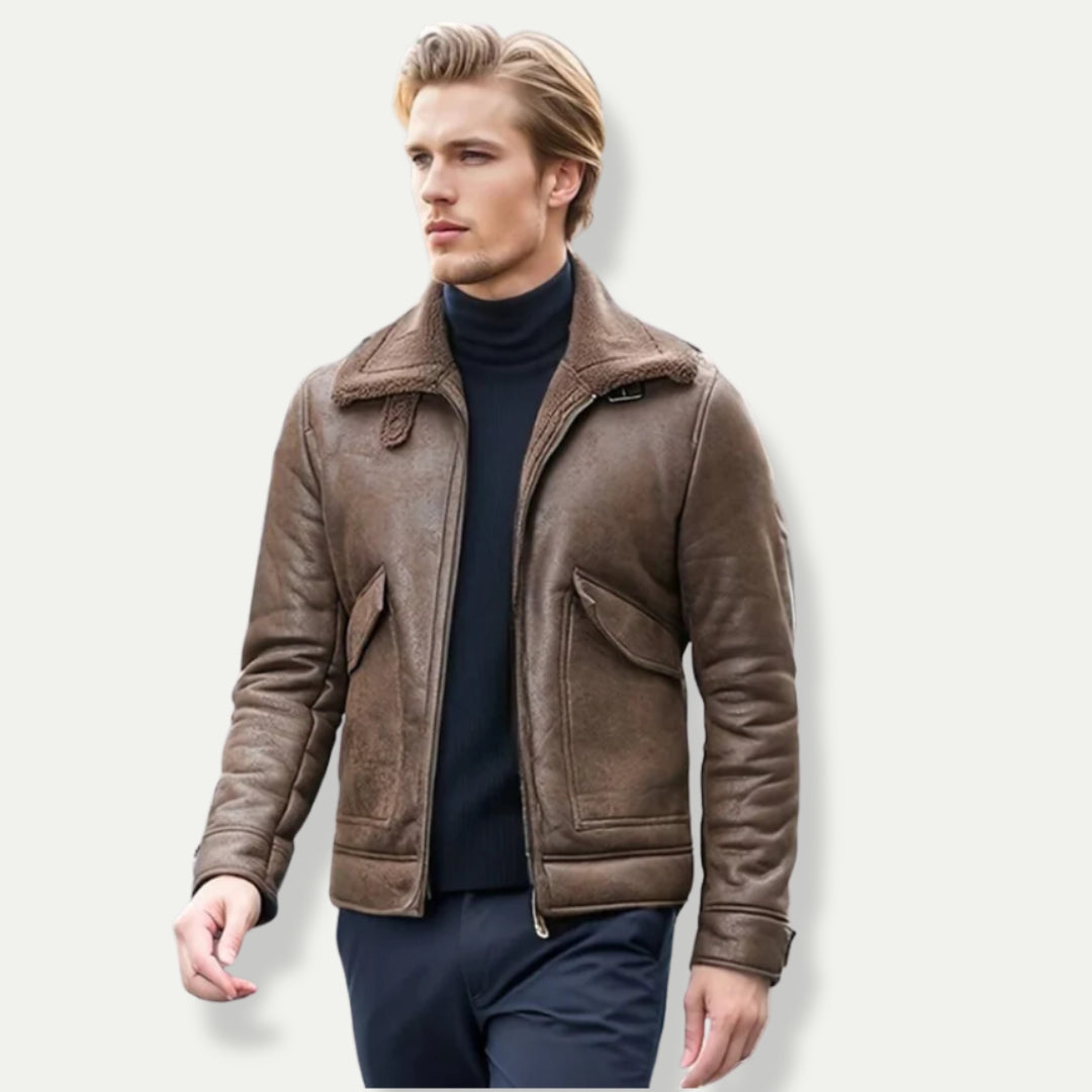 PEREGRINE - Men's Suede Look Biker Jacket
