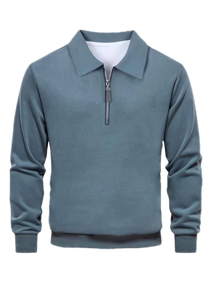 DANTE - Men's Half-Zip Polo Sweatshirt