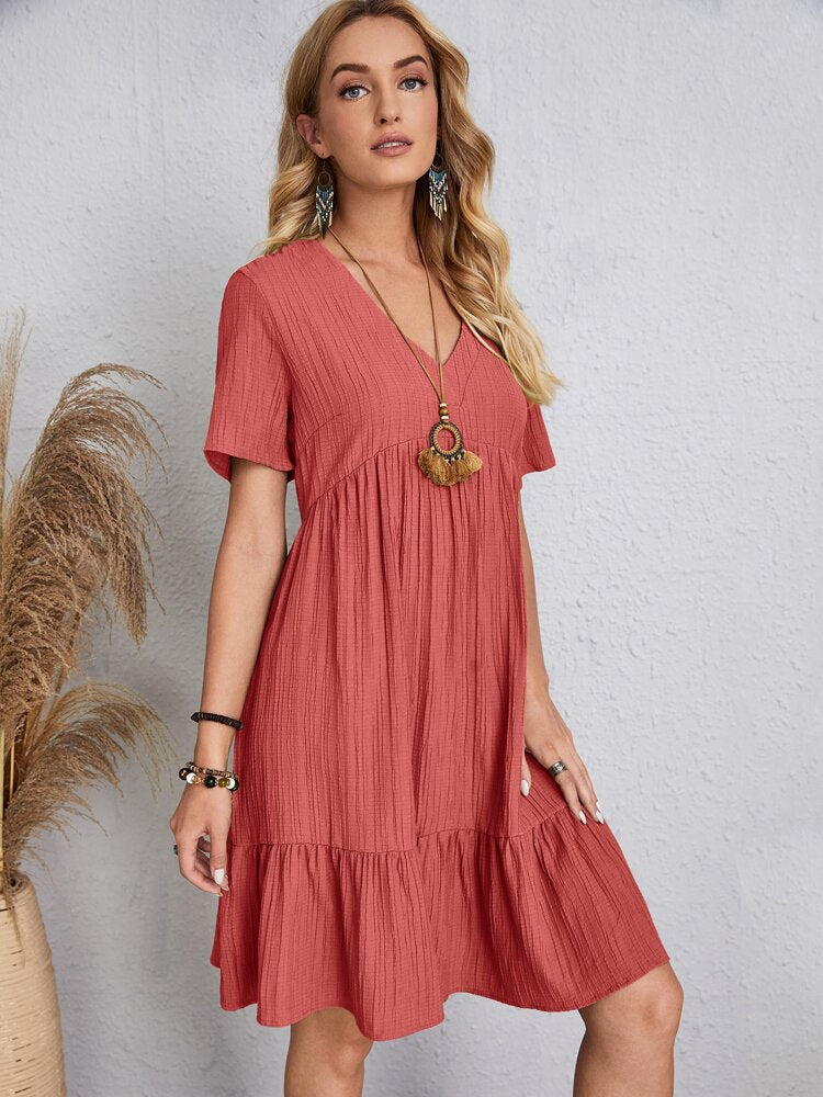 ROZALIA – V-neck midi dress