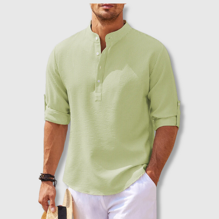FRENKIE – Relaxed Fit Linen Blend Shirt