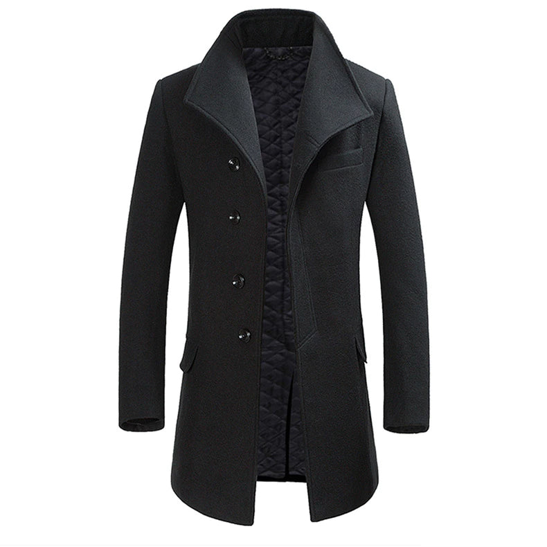 CADE – Men's Long Wool Coat