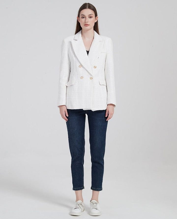 ISALA - Women's Structured Double-Breasted Blazer