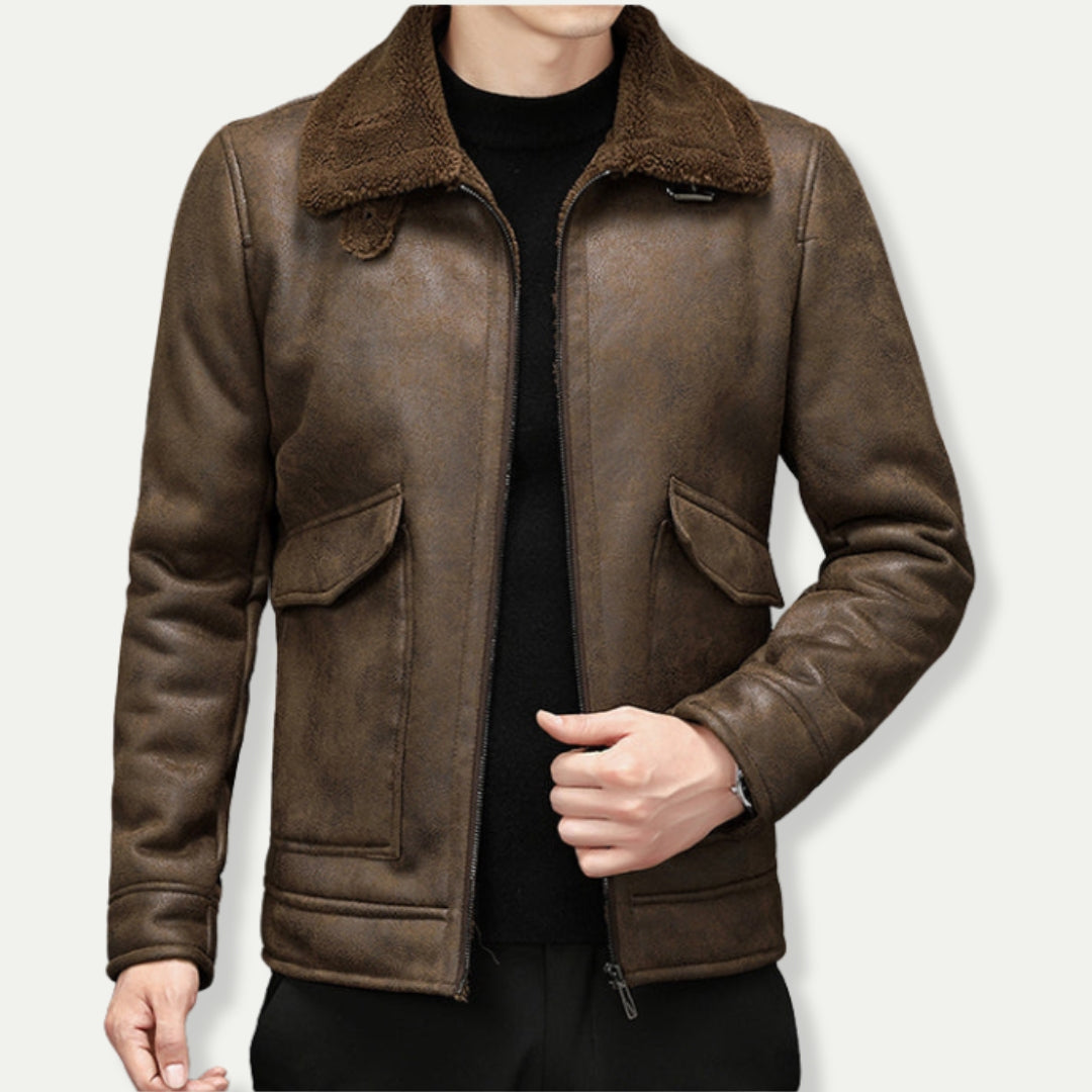 PEREGRINE - Men's Suede Look Biker Jacket
