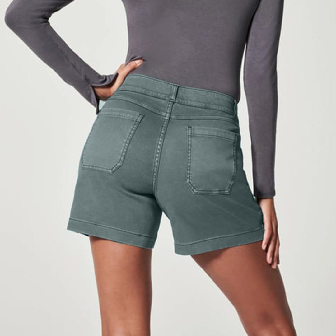 FREDA - Stretch Waist Denim Shorts