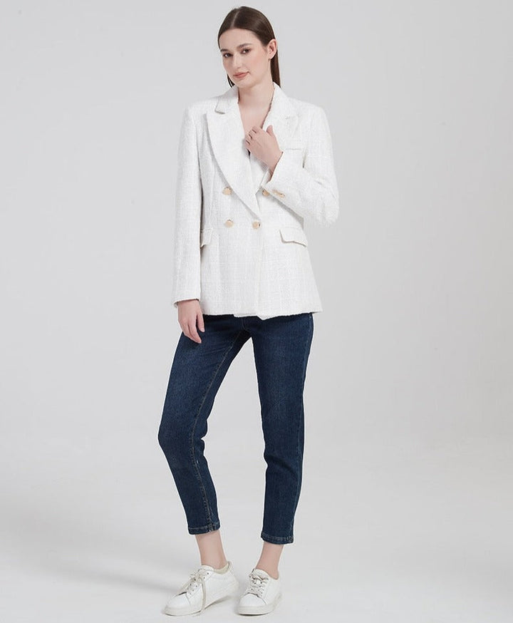 ISALA - Women's Structured Double-Breasted Blazer