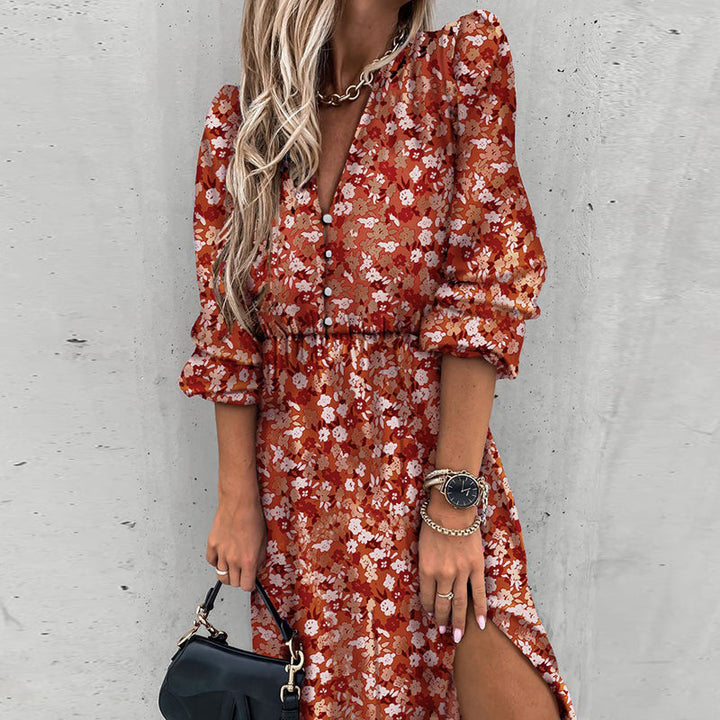 HANNAH – Floral Midi Summer Dress