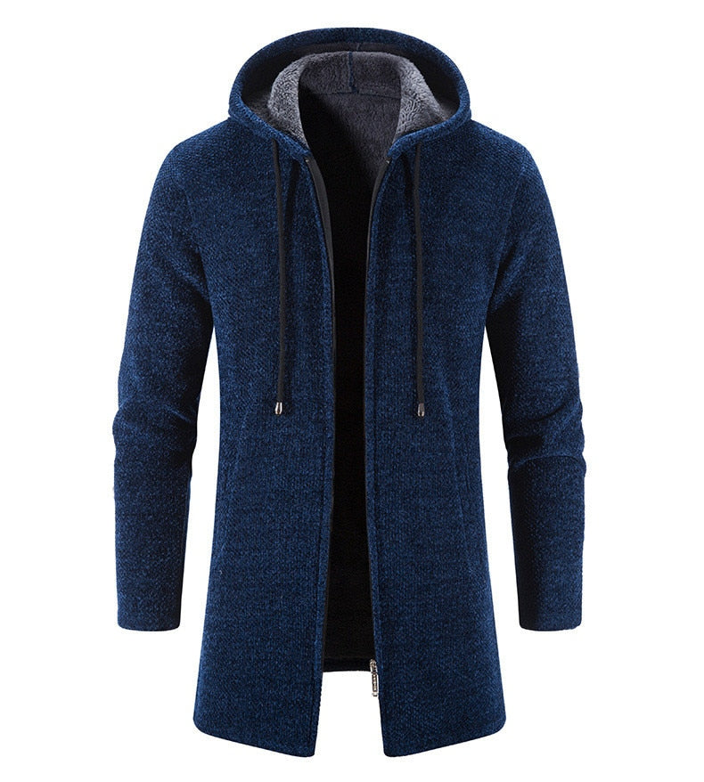 PERCIVAL - Men’s Longline Hooded Knit Cardigan