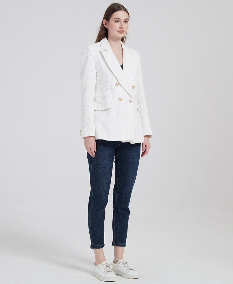 ISALA - Women's Structured Double-Breasted Blazer
