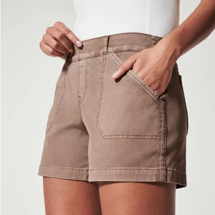 FREDA - Stretch Waist Denim Shorts