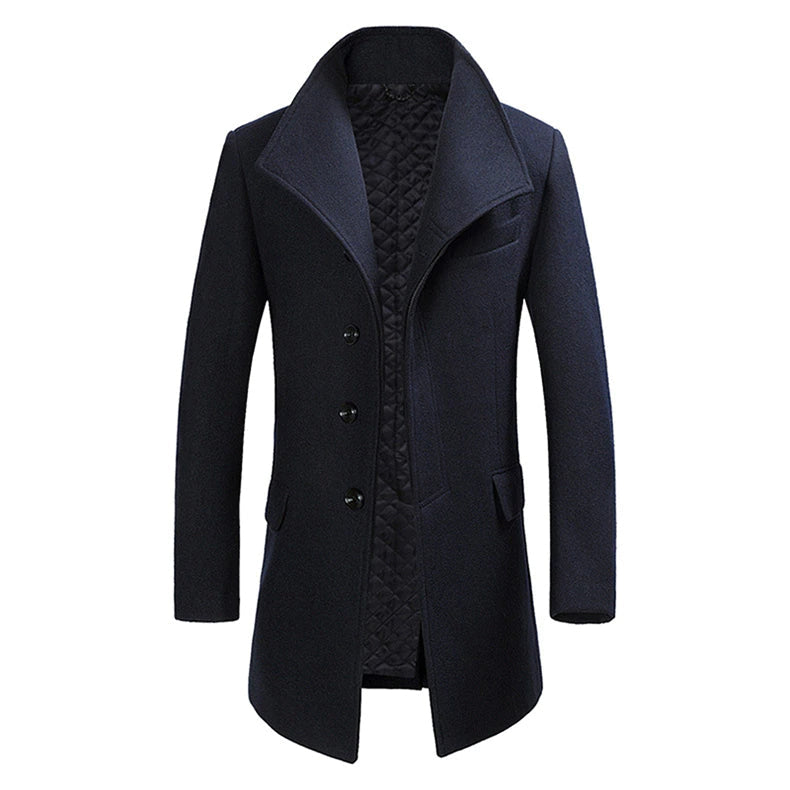 CADE – Men's Long Wool Coat