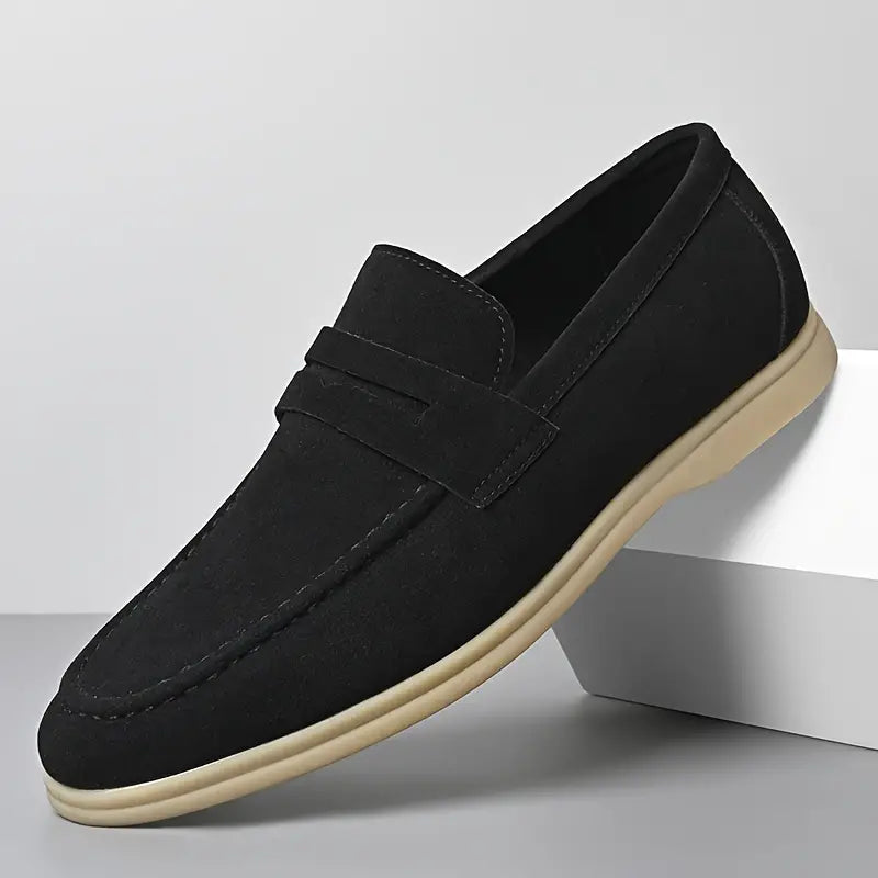 OSWALD - Men's Vegan Suede Strap Loafers