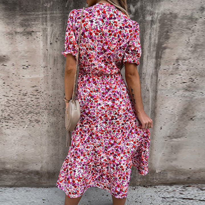 HANNAH – Floral Midi Summer Dress
