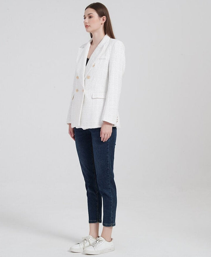 ISALA - Women's Structured Double-Breasted Blazer