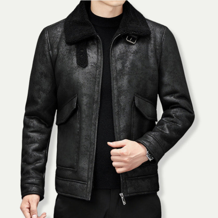 PEREGRINE - Men's Suede Look Biker Jacket