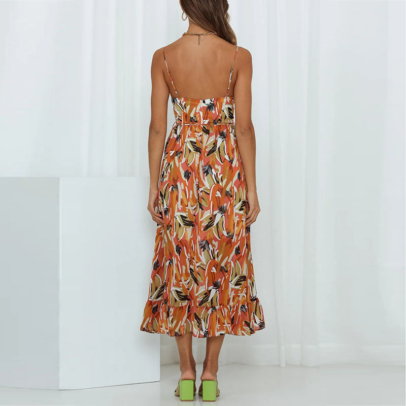 MYLEE – Boho Printed Midi Dress