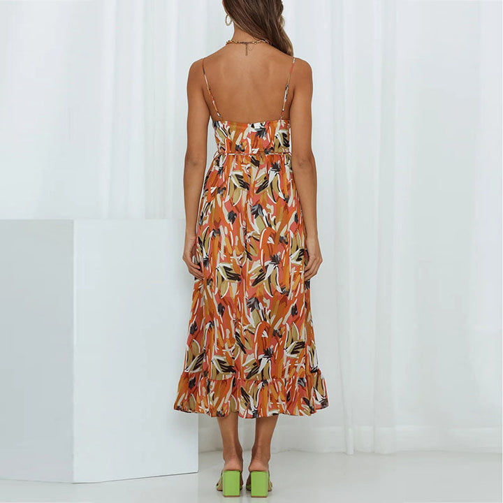 MYLEE – Boho Printed Midi Dress