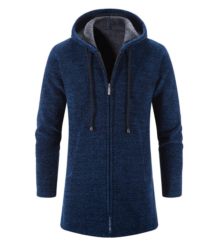 PERCIVAL - Men’s Longline Hooded Knit Cardigan
