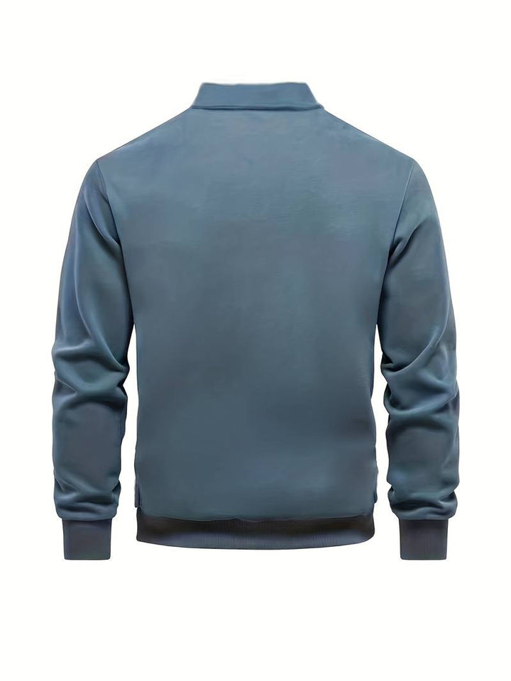 DANTE - Men's Half-Zip Polo Sweatshirt