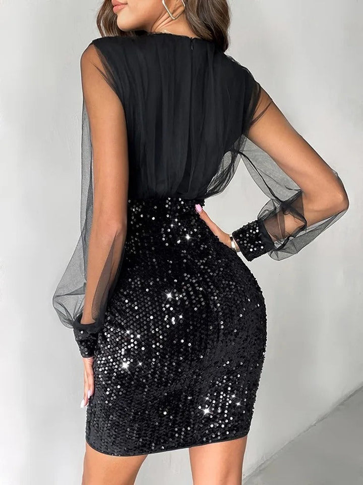 SHAY – Sheer Sleeve Bodycon Dress