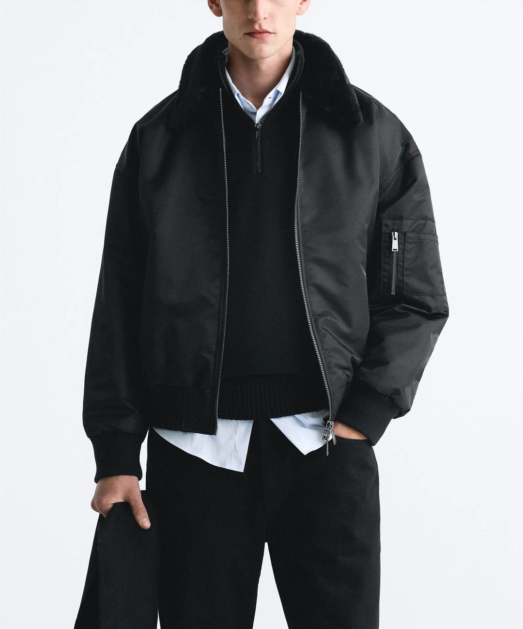 HAYDEN – Sherpa Collar Utility Bomber
